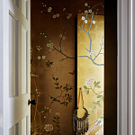 Обои ручная роспись Badminton Deep Rich Gold gilded paper варинант исполнения - 3 | Loft Concept в Костроме