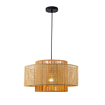 Подвесной светильник с абажуром из плтеного бамбука Light Inside the Cell варинант исполнения - 2 | Loft Concept в Костроме