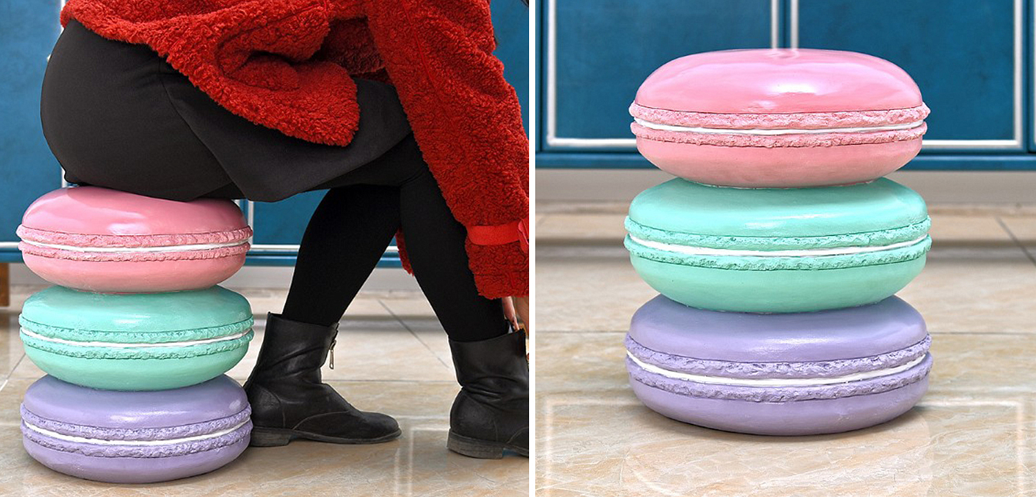 Приставной табурет Макарон Three Macaroon Stool Приставной табурет Макарон Three Macaroon Stool - Loft-Concept в Костроме