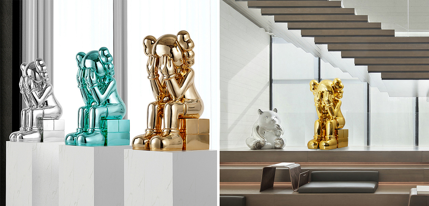 Статуэтка KAWS Passing Through Gold Статуэтка KAWS Passing Through Gold - Loft-Concept в Костроме