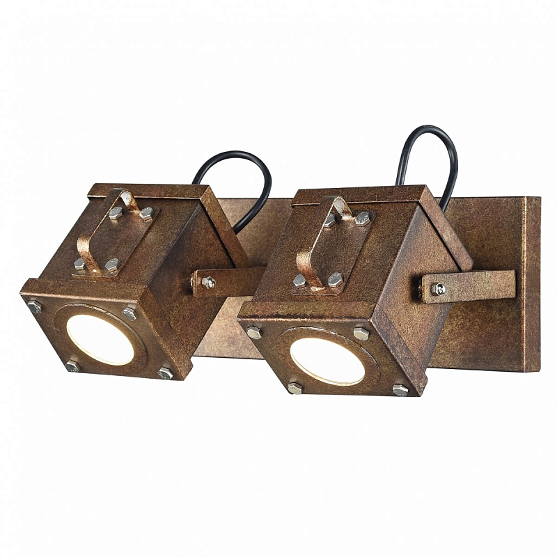 Спот Box Spot 2 Искусственная бурая ржавчина в Костроме | Loft Concept 