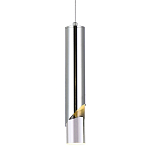 Подвесной светильник Metal Acrylic Tube Chrome Hanging Lamp варинант исполнения - 1 | Loft Concept в Костроме