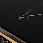 Комод черный округлой формы с рельефным фасадом Black Cut варинант исполнения - 6 | Loft Concept в Костроме