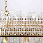 Люстра подвесная овальная со стеклянными трубками Nembus варинант исполнения - 4 | Loft Concept в Костроме