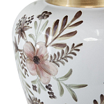 Ваза с нежным цветочным узором в пастельных тонах и крышкой с золотым акцентом Chinoiserie Ceramics варинант исполнения - 3 | Loft Concept в Костроме