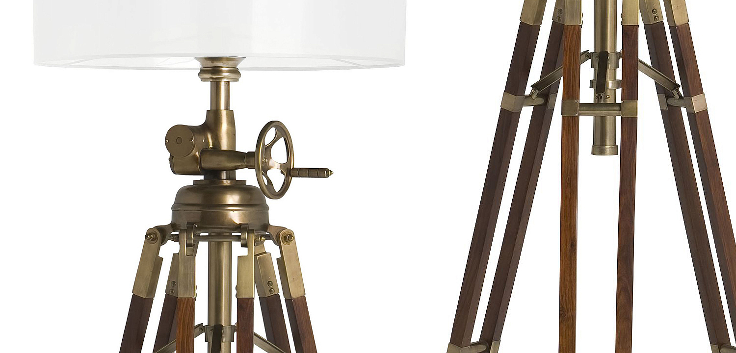 Торшер Eichholtz Floor Lamp Royal Marine Cream Торшер Eichholtz Floor Lamp Royal Marine Cream - Loft-Concept в Костроме