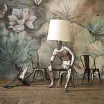 Лампа MALE MANNEQUIN LAMP с абажуром варинант исполнения - 2 | Loft Concept в Костроме