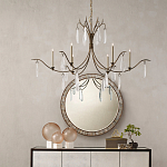 Люстра с прозрачными каплевидными подвесками Elegant Thin Chandelier варинант исполнения - 2 | Loft Concept в Костроме