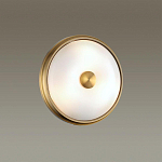 Бра круглое с матовым стеклянным плафоном и металлической окантовкой Soft Halo варинант исполнения - 4 | Loft Concept в Костроме