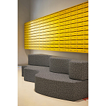 Дизайнерский модульный диван волнистой формы с цветным принтом Poltronova Superonda Sofa варинант исполнения - 17 | Loft Concept в Костроме