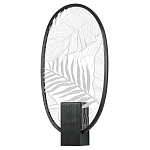 Бра с гравировкой на акриловом плафоне Gravyura Black варинант исполнения - 1 | Loft Concept в Костроме