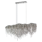 Люстра подвесная с металлическими дугами и длинными цепочками 115 см Atlantis Chain варинант исполнения - 9 | Loft Concept в Костроме