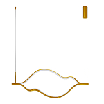 Подвесной светильник волнообразный изогнутый цвета латунь 3000К Spiral Lighting варинант исполнения - 2 | Loft Concept в Костроме
