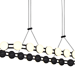 Люстра овальная с круглыми светодиодными источниками света Maxine Light варинант исполнения - 11 | Loft Concept в Костроме