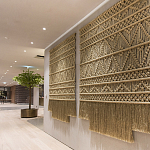 Панно на стену плетеное Макраме бежевый цвет  варинант исполнения - 8 | Loft Concept в Костроме