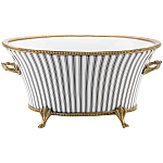 Кашпо Black white stripe варинант исполнения - 1 | Loft Concept в Костроме