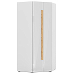 Шкаф угловой с белым глянцевым фасадом Grace of Furniture варинант исполнения - 1 | Loft Concept в Костроме