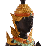 Декоративная статуэтка из бронзы Будда Bronze Kneeling Buddha варинант исполнения - 5 | Loft Concept в Костроме