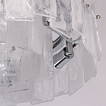 Люстра круглая с подвесными прямоугольными пластинами из стекла Glacier Panels варинант исполнения - 8 | Loft Concept в Костроме