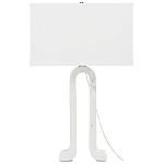 Настольная лампа на арочном корпусе с прямоугольным абажуром One Piece Support варинант исполнения - 4 | Loft Concept в Костроме