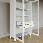 Дизайнерский шкаф витрина Elsa Dreams White с 4-мя ящиками варинант исполнения - 7 | Loft Concept в Костроме