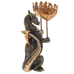 Подсвечник в виде дракона Dragon candlestick Gold Green варинант исполнения - 1 | Loft Concept в Костроме