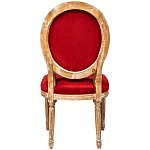 Стул из натурального бука красное с цветным принтом Impressionism in Color варинант исполнения - 2 | Loft Concept в Костроме