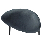 Стул металлический с мягкой спинкой и сиденьем из велюра Alfie Chair варинант исполнения - 6 | Loft Concept в Костроме