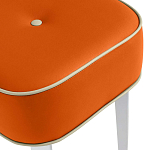 Квадратный мягкий пуф на белых ножках Winton Pouf Square варинант исполнения - 8 | Loft Concept в Костроме