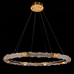 Люстра в форме кольца с золотым декором Warm Heavenly Light варинант исполнения - 8 | Loft Concept в Костроме