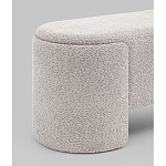 Банкетка Taks букле светло-серый варинант исполнения - 2 | Loft Concept в Костроме