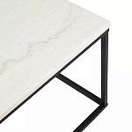 Журнальный столик прямоугольный White Marble Surface варинант исполнения - 4 | Loft Concept в Костроме