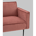 Диван современный вельветовый прямой Worcester Коралл варинант исполнения - 3 | Loft Concept в Костроме