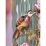 Ваза с птицами и цветами из фарфора с бронзовыми элементами Garden of Eden варинант исполнения - 6 | Loft Concept в Костроме