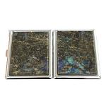 Портсигар на 10 сигарет с газовой зажигалкой из натурального камня Лабрадор Stone Cigarettes Cases варинант исполнения - 4 | Loft Concept в Костроме