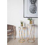 Столик дизайнерский Beige marble варинант исполнения - 2 | Loft Concept в Костроме