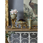 Чаша с орнаментом на бронзовых ножках в виде ангелов Eden Garden варинант исполнения - 9 | Loft Concept в Костроме