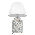 Настольная лампа цилиндрическая с цветочной росписью Lamp Flower Painting варинант исполнения - 4 | Loft Concept в Костроме