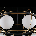 Люстра подвесная круглая с белыми плафонами Martin варинант исполнения - 5 | Loft Concept в Костроме