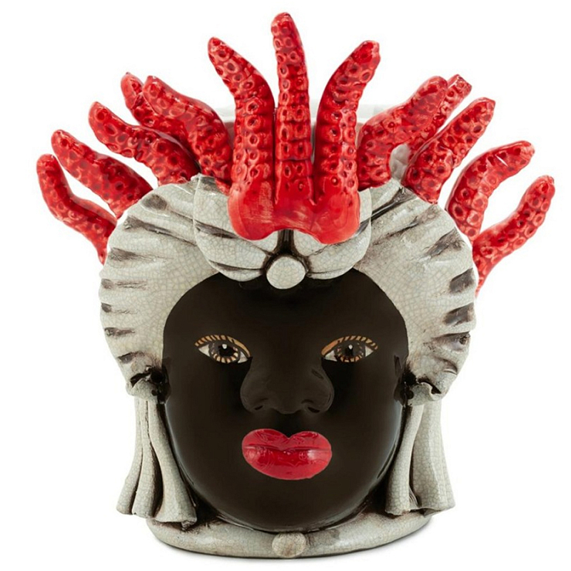 Ваза Vase Moro Lady Small Tentacles Коричневый Красный Бежевый Ваза Vase Moro Lady Small Tentacles Коричневый Красный Бежевый в Костроме | Loft Concept