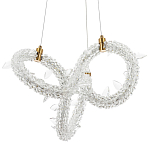 Фигурная люстра украшенная кристаллами из хрусталя Gilbertine Crystals Curly Ring Chandelier S варинант исполнения - 1 | Loft Concept в Костроме