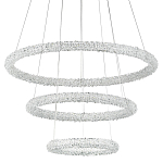 Многоярусная кольцевая люстра с хрустальным декором Gilbertine Crystal Ring Chandelier варинант исполнения - 1 | Loft Concept в Костроме
