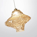 Подвесной светильник с плафоном из фактурного светло-янтарного стекла Light Ensemble варинант исполнения - 5 | Loft Concept в Костроме