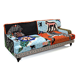 Диван с цветным принтом Qalakabusha Sofa варинант исполнения - 3 | Loft Concept в Костроме