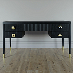 Письменный стол с 4-мя ящиками Elsa Dreams Black  варинант исполнения - 4 | Loft Concept в Костроме