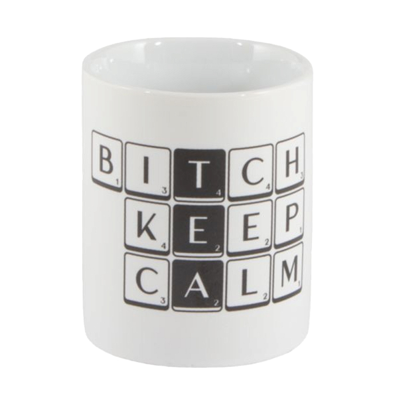 Кружка Seletti Tiles and Tales Tea Белый Черный Кружка Seletti Tiles and Tales Tea Белый Черный в Костроме | Loft Concept