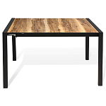 Стол обеденный раздвижной с прямоугольной столешницей на четырех черных ножках Blair варинант исполнения - 2 | Loft Concept в Костроме