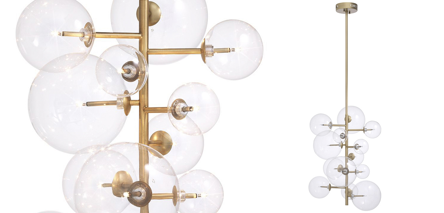 Люстра Eichholtz Chandelier Ezra Brass Люстра Eichholtz Chandelier Ezra Brass - Loft-Concept в Костроме