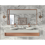 Бра с круглым основанием золотого цвета и двумя вертикальными плафонами Hex Scaffold варинант исполнения - 6 | Loft Concept в Костроме