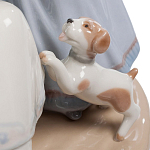 Статуэтка фарфоровая Девочки с собачками Charming Statuette варинант исполнения - 2 | Loft Concept в Костроме
